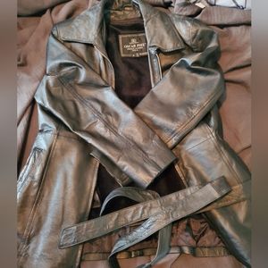 Black leather Oscar Piel Jacket
